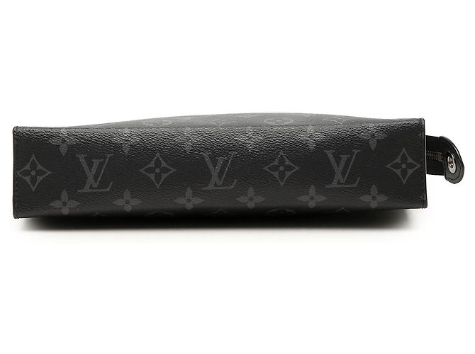 Louis Vuitton Black Monogram Eclipse Pochette Voyage MM Noir - vue 3