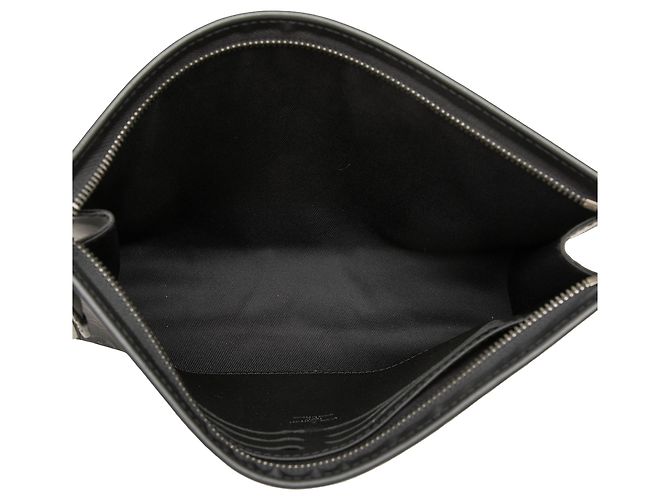 Louis Vuitton Black Monogram Eclipse Pochette Voyage MM Noir - vue 4
