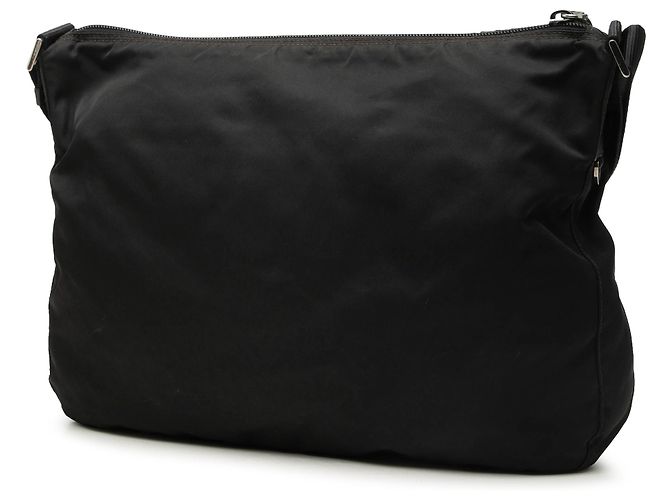 Borsa a tracolla Prada in Tessuto nero con zip - vista 2