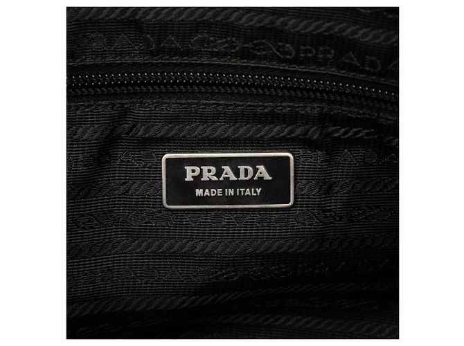 Borsa a tracolla Prada in Tessuto nero con zip - vista 5