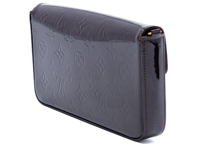 Louis Vuitton Purple Monogram Vernis Pochette Felicie Porpora - vista 2