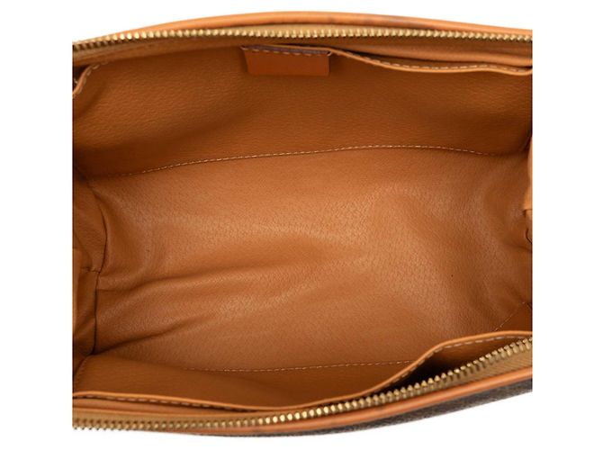 Céline Necessaire Celine Brown Macadam Coated Canvas Marrone - vista 4