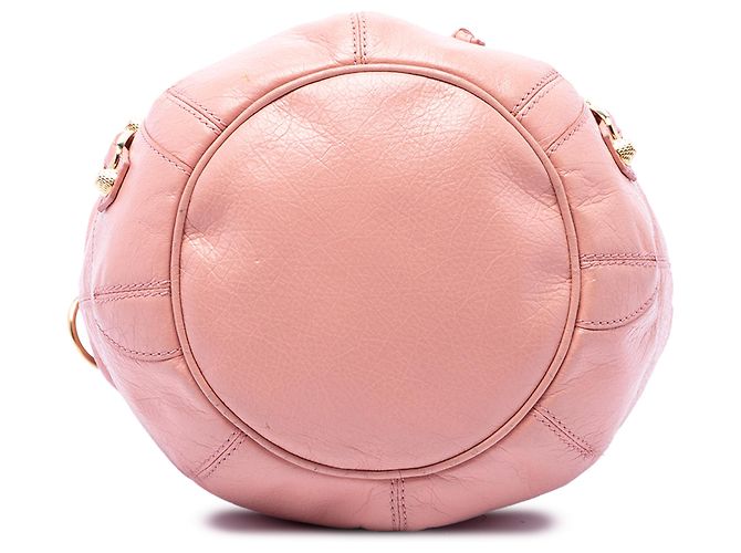 Borsa Balenciaga Pink Mini Lambskin Motocross Giant 12 Pompon Rosa - vista 3
