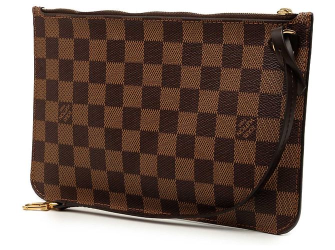 Louis Vuitton Brown Damier Ebene Neverfull MM Täschchen Braun - Ansicht 2