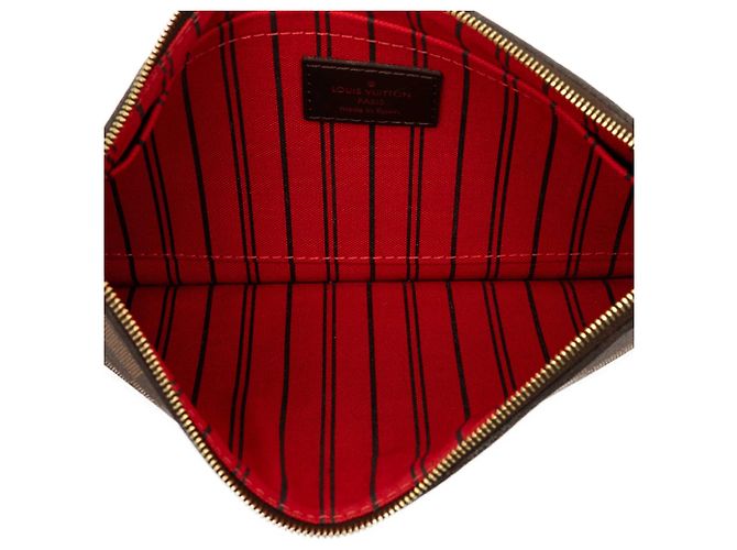 Louis Vuitton Brown Damier Ebene Neverfull MM Täschchen Braun - Ansicht 4