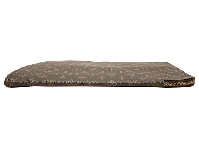 Louis Vuitton Brown Monogram Poche Documents Portfolio Braun - Ansicht 3
