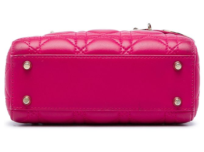 Autre Marque Dior Pink Mini Lambskin Cannage Lady Dior - Ansicht 3
