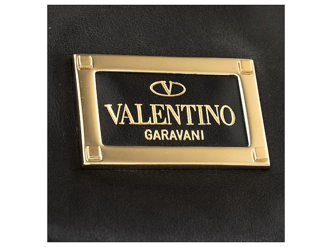 Bolso Valentino Rockstud Dome de piel negra con asa doble Negro - vista 6