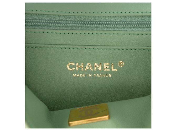 Chanel Mini Rectangular Bicolor Quilted Lambskin Top Handle Flap Rosa Pink - Ansicht 5