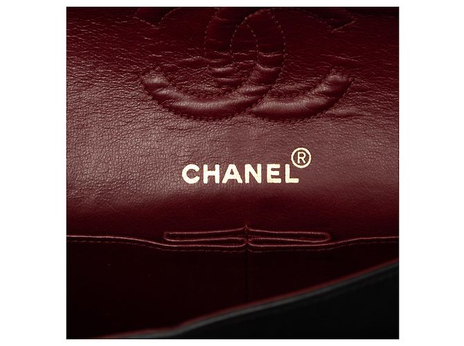 Chanel Black Small Classic Lambskin Double Flap Schwarz - Ansicht 5