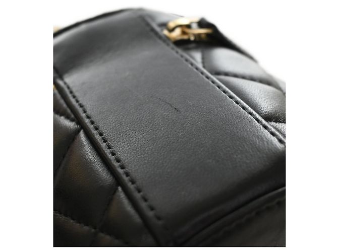 Chanel Vanity Black CC Lambskin mit oberem Griff und Kette Schwarz - Ansicht 11