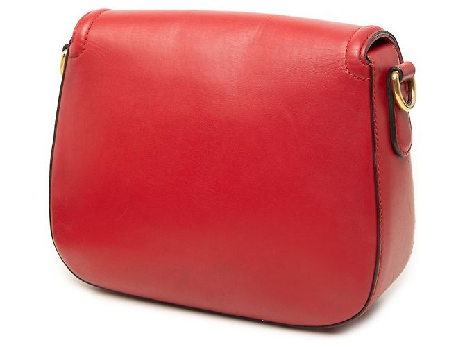 Gucci Red Medium Calfskin Lady Web Crossbody Rot - Ansicht 2