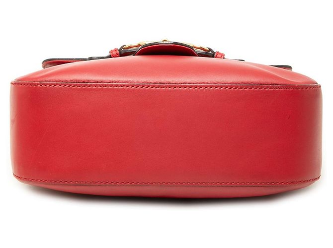 Gucci Red Medium Calfskin Lady Web Crossbody Rot - Ansicht 3