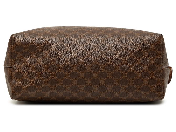Céline Pouch Celine Brown Macadam Coated Canvas Marrone - vista 3