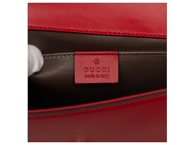 Borsa a mano Gucci Zumi Piccola in Pelle Rossa Rosso - vista 5