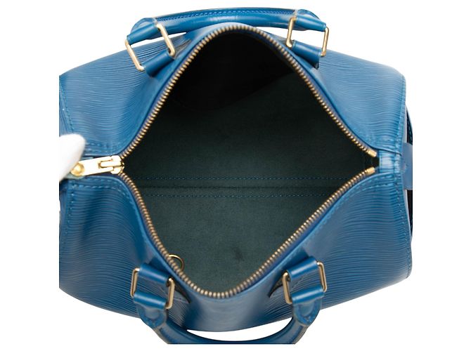 Louis Vuitton Blue Epi Speedy 25 Blau - Ansicht 4