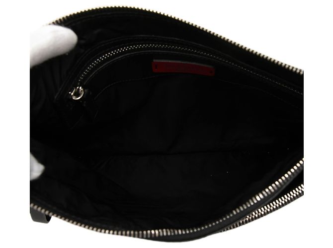 Clutch Valentino VLTN in vinile nero - vista 4