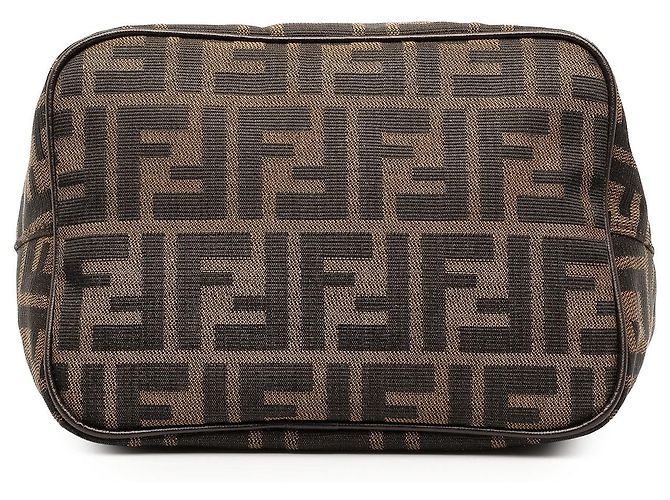 Fendi Brown Zucca Canvas Schultertasche Braun - Ansicht 3