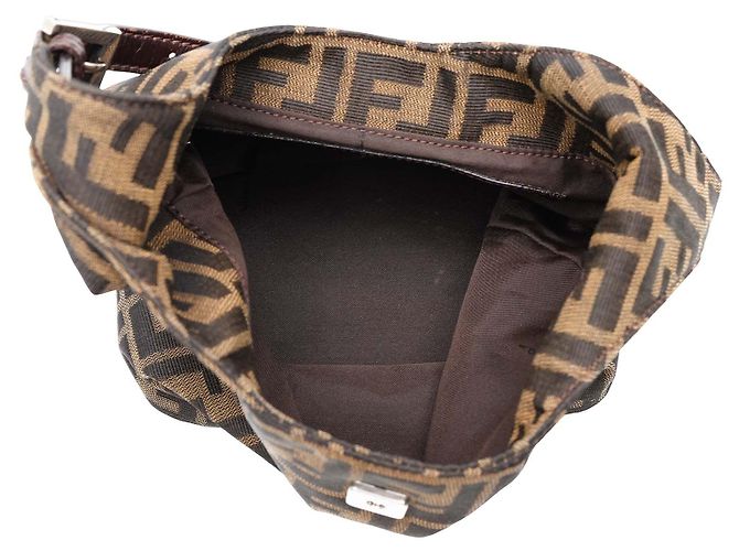 Fendi Brown Zucca Canvas Schultertasche Braun - Ansicht 4
