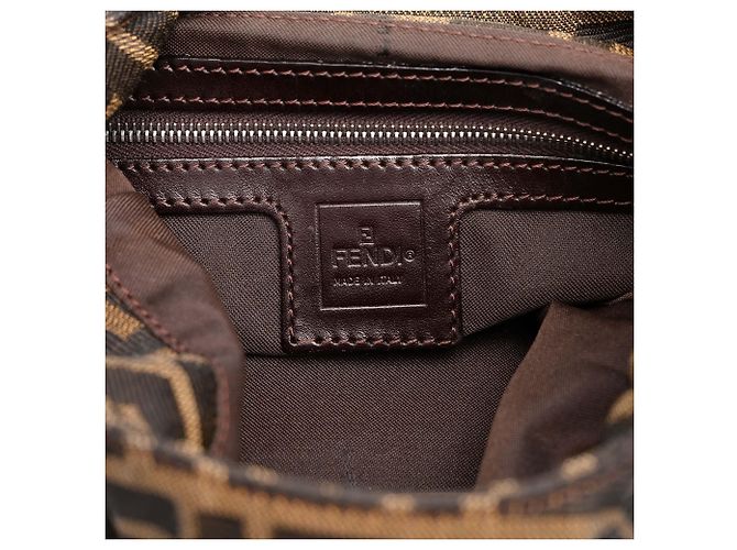 Fendi Brown Zucca Canvas Schultertasche Braun - Ansicht 5