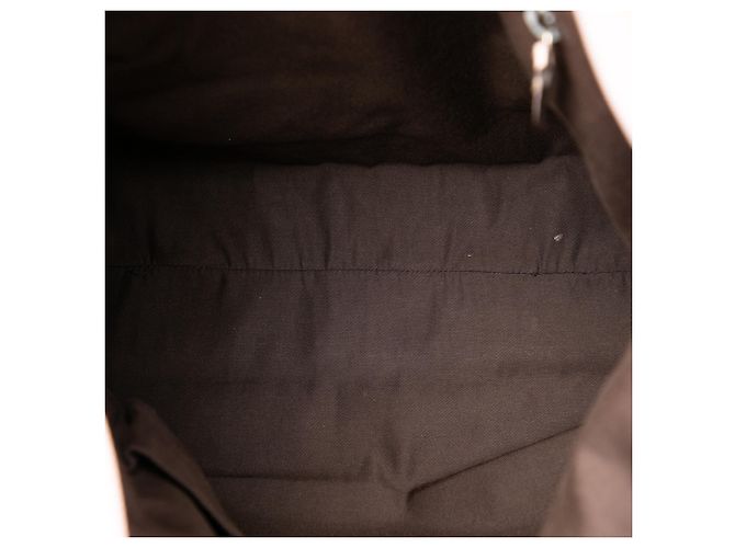 Tote Verticale Gucci in Canvas GG beige e Web - vista 4