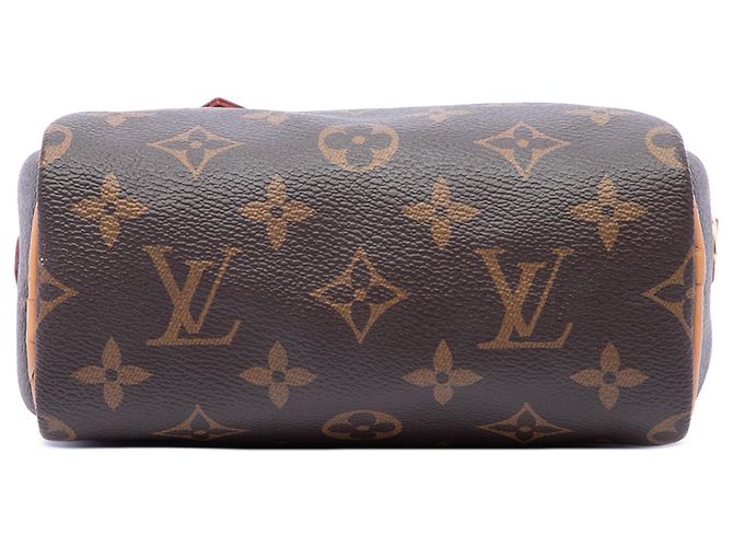 Louis Vuitton Brown Monogram Nano Speedy Bandouliere Marrone - vista 3