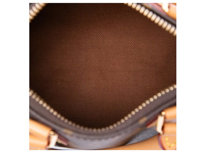 Louis Vuitton Brown Monogram Nano Speedy Bandouliere Marrone - vista 4