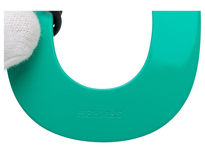 Collar colgante Isthme Pop PM en laca verde Hermès - vista 4