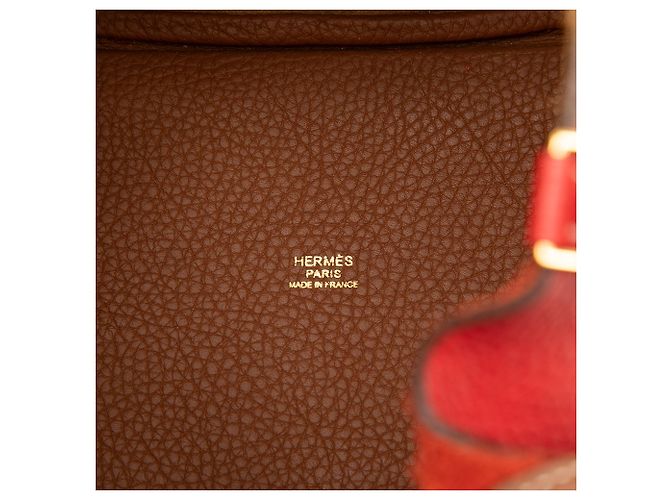 Hermès Brown Clemence Picotin Lock 18 Casaque Castaño - vista 5