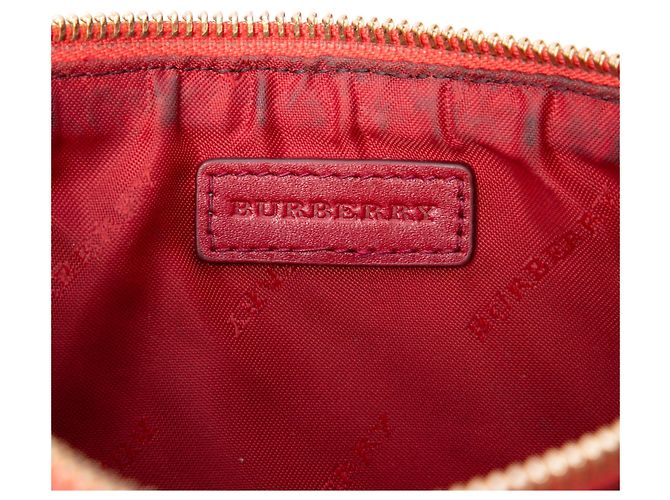 Burberry Beige Haymarket Check Coated Canvas Peyton Crossbody - vista 5