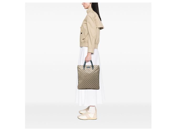 Bolso Tote Gucci Beige GG Supreme - vista 6