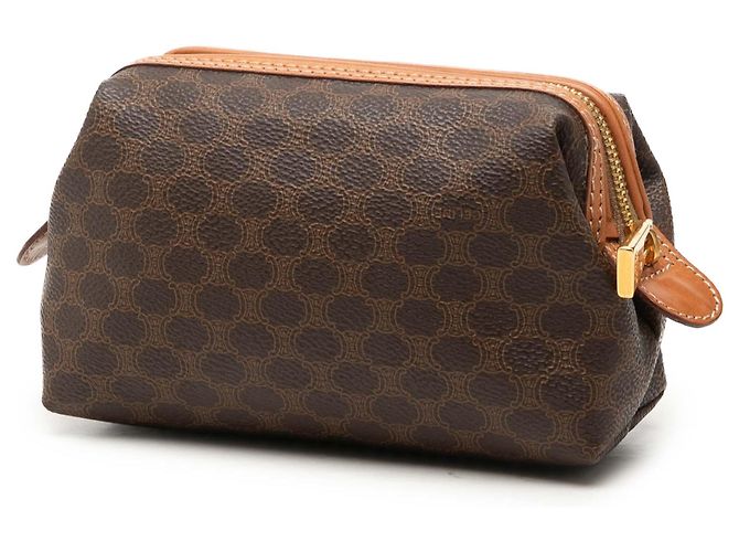 16 Céline Pouch Celine Brown Macadam in tela rivestita Marrone - vista 2