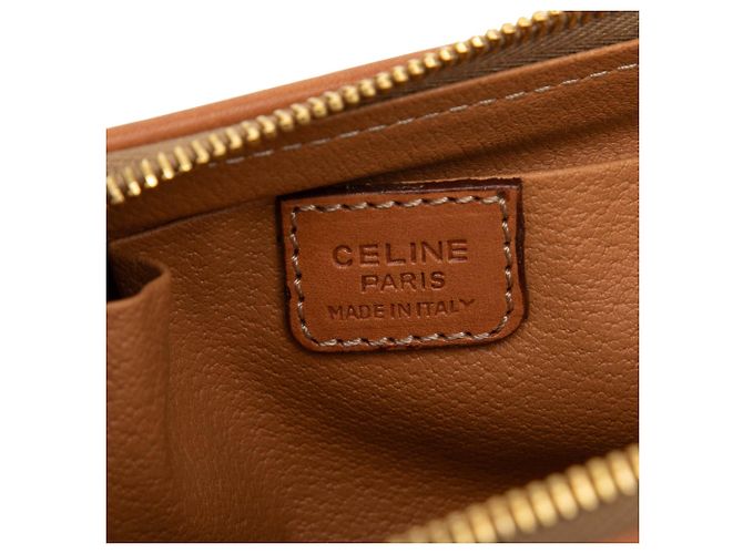 16 Céline Pouch Celine Brown Macadam in tela rivestita Marrone - vista 5