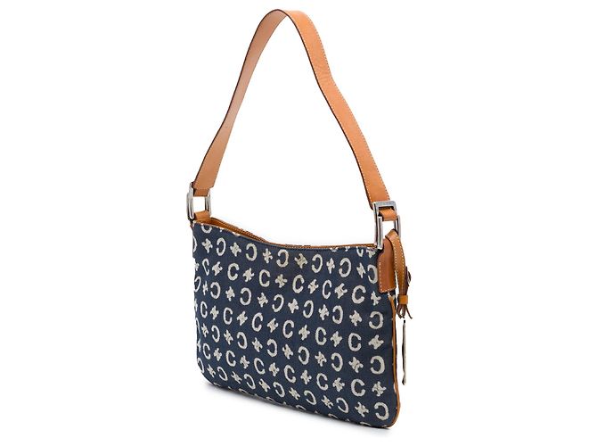 Céline Bolsa de Ombro Celine Blue C Macadam Denim Azul - vista 2