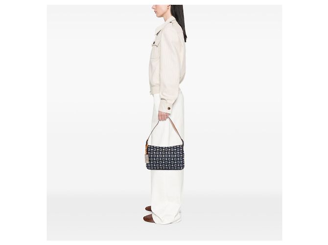 Céline Bolsa de Ombro Celine Blue C Macadam Denim Azul - vista 6