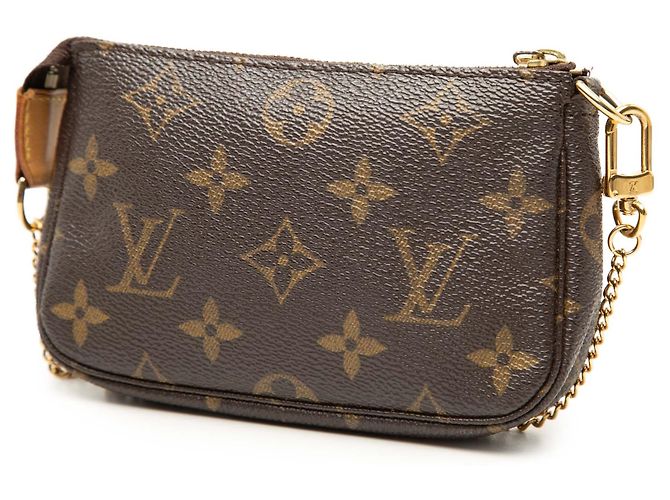 Louis Vuitton Brown Monogram Mini Pochette Accessoires Castaño - vista 2