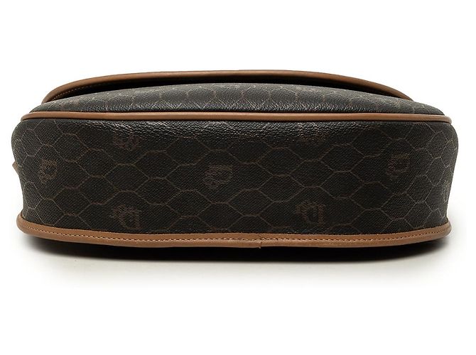 Borsa a tracolla Dior in tela rivestita honeycomb nera Nero - vista 3