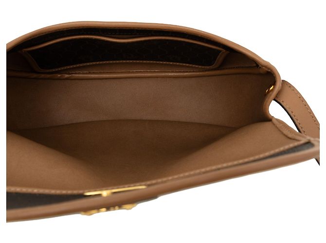 Borsa a tracolla Dior in tela rivestita honeycomb nera Nero - vista 4