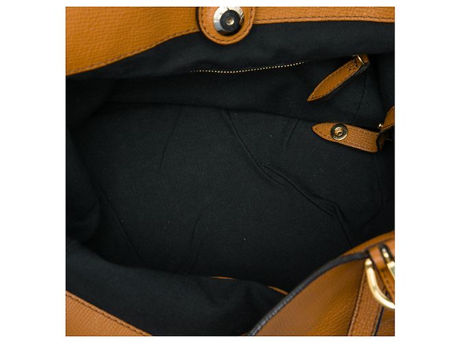 mala Burberry Canterbury Small em couro de bezerro castanho e lona House Check Marrom Caramelo - vista 4