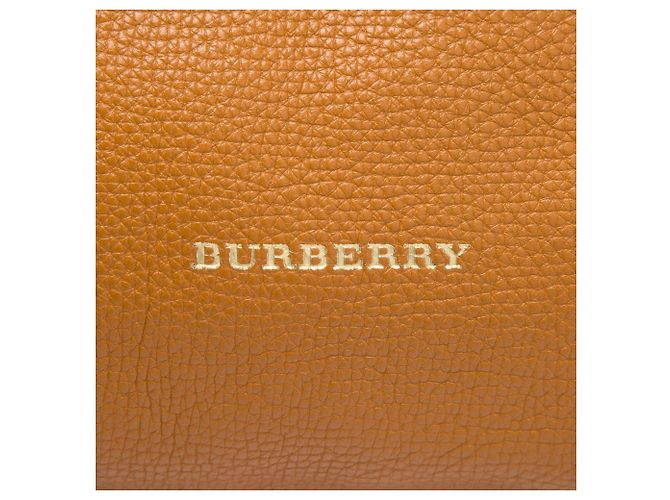 mala Burberry Canterbury Small em couro de bezerro castanho e lona House Check Marrom Caramelo - vista 5