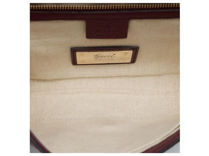 Pochette Gucci Soho Disco en cuir de veau rouge Bordeaux - vue 4