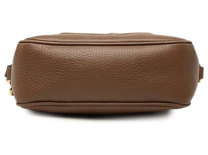 Gucci Soho Disco Crossbody in pelle di vitello marrone - vista 3