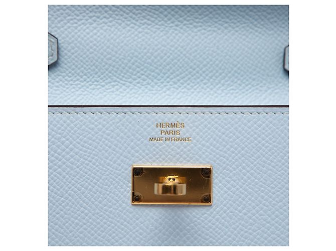 Portafoglio Hermès Kelly To Go in pelle Epsom blu Blu chiaro - vista 5
