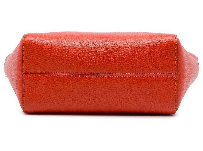 Bolsa Swing Mini Gucci em couro de bezerro laranja - vista 3