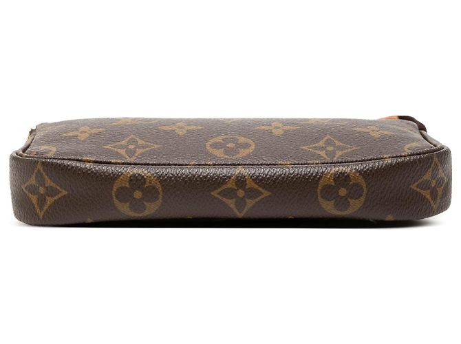 Louis Vuitton Brown Monogram Mini Pochette Accessoires Castaño - vista 3