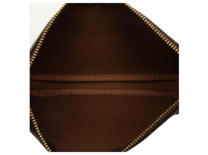 Louis Vuitton Brown Monogram Mini Pochette Accessoires Castaño - vista 4