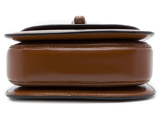 Bamboo Bolso Mini 1947 de piel de becerro marrón con asa de bambú Gucci Castaño - vista 3
