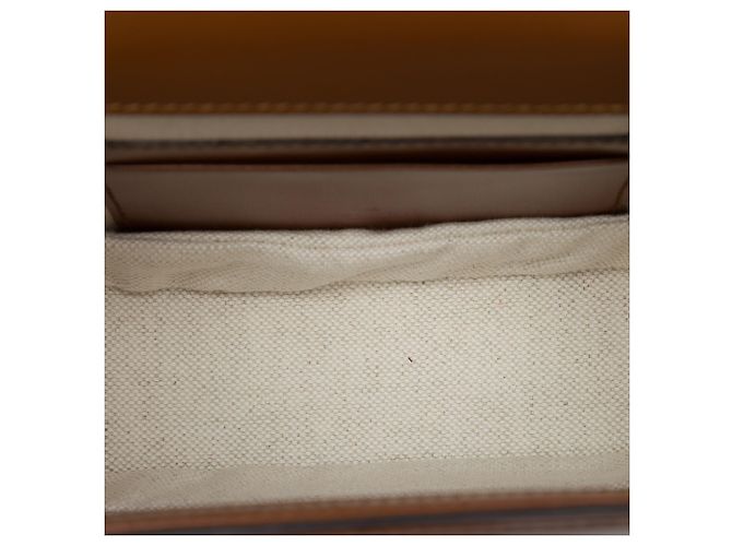 Bamboo Bolso Mini 1947 de piel de becerro marrón con asa de bambú Gucci Castaño - vista 4