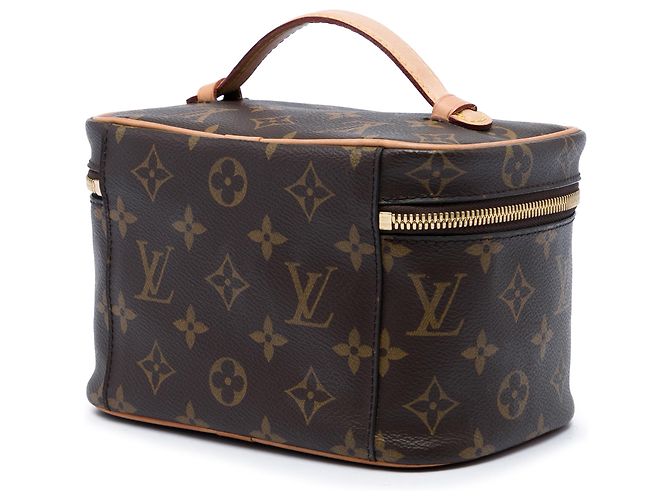 Louis Vuitton Brown Monogram Nice Mini Vanity Case Marrone - vista 2
