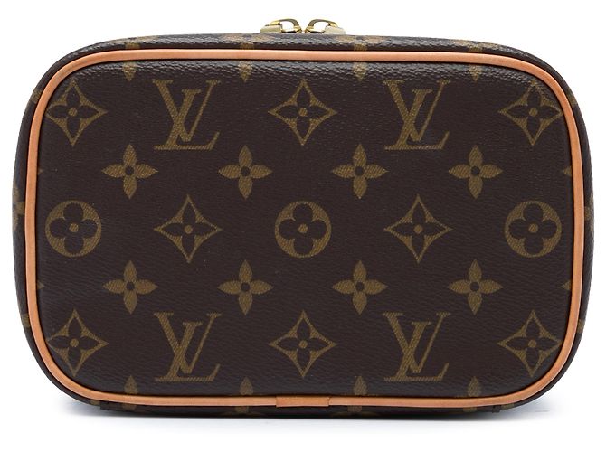 Louis Vuitton Brown Monogram Nice Mini Vanity Case Marrone - vista 3